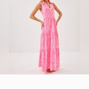 Lilly Pulitzer Vibrant Pink Maxi Dress
